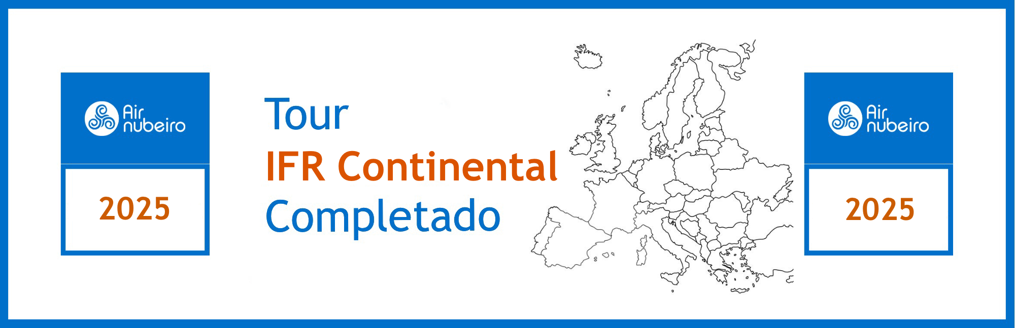 Medalla otorgada al completar el tour IFR Continental 2025